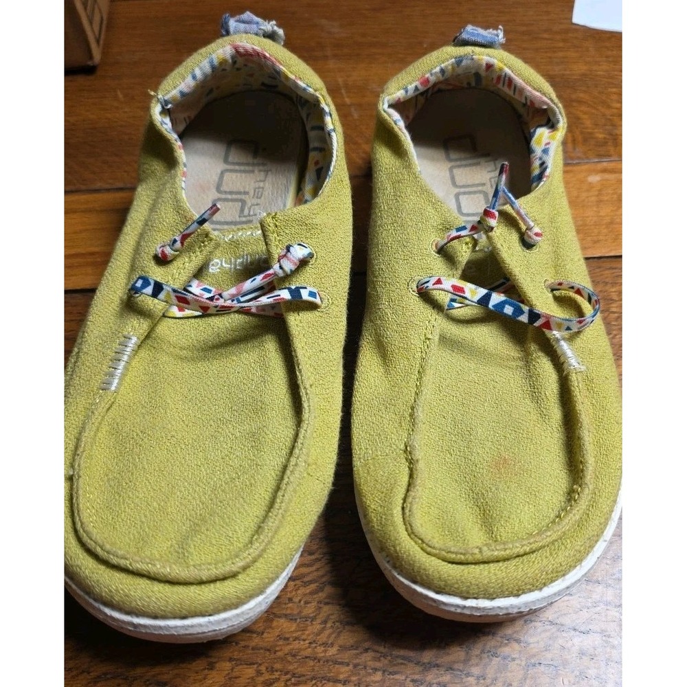Hey Dude Wendy Zig Zag Acacia US Size 7 , EU 38, Slip On Comfy Lightweight